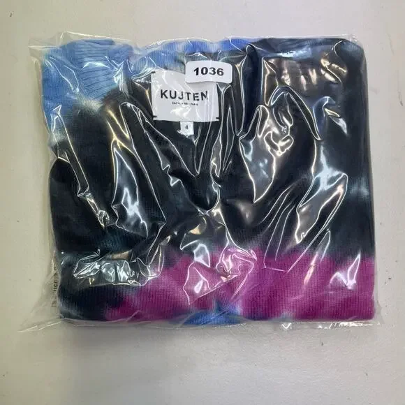 Kujten Tie Dye Cashmere Luxury Sweater Women's size 4 100% Cashmere - Picture 14 of 15